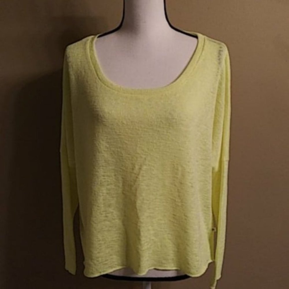 Victoria Secret Vibrant Yellow Top Hi-Lo Sz. M